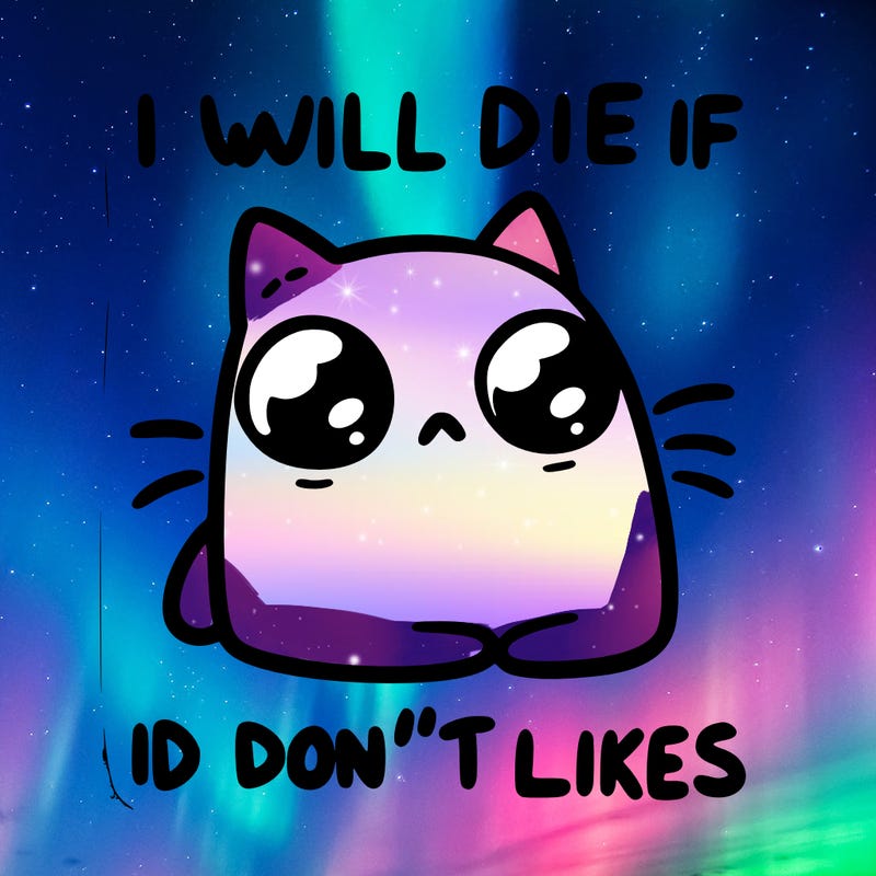 a cat that will die if we don’t get 10 likes