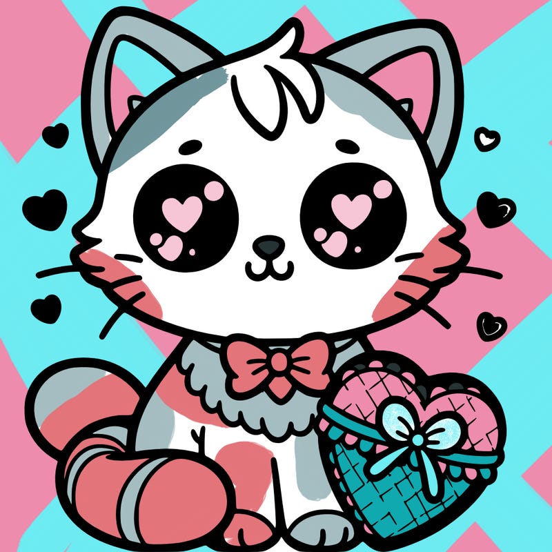 valentine’s day cute cat