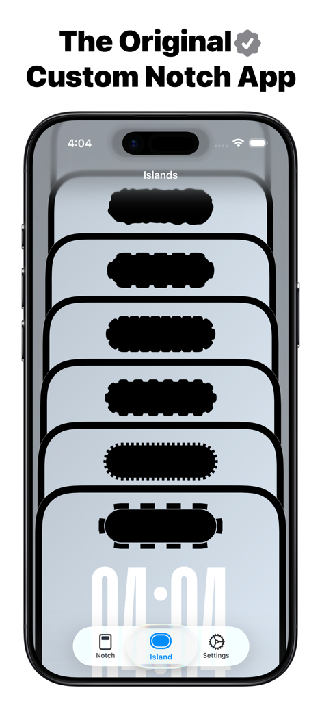 Custom Notch & Dynamic Island - Showcase of different custom shapes for the iPhone Dynamic Island
