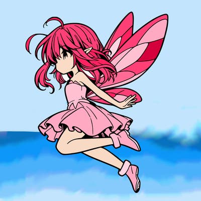 manga fairy flying