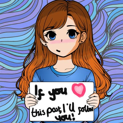 realistic girl holding a sign