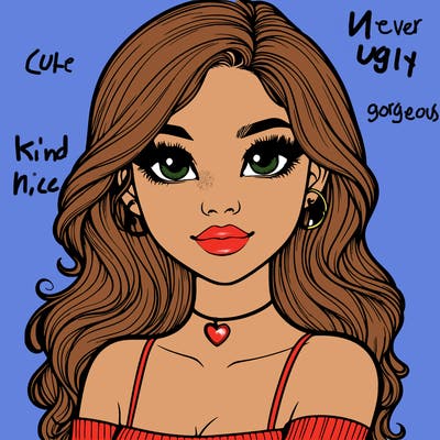 realistic pretty girl