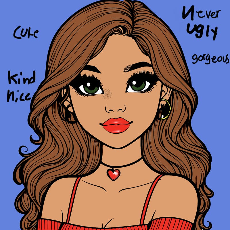 realistic pretty girl