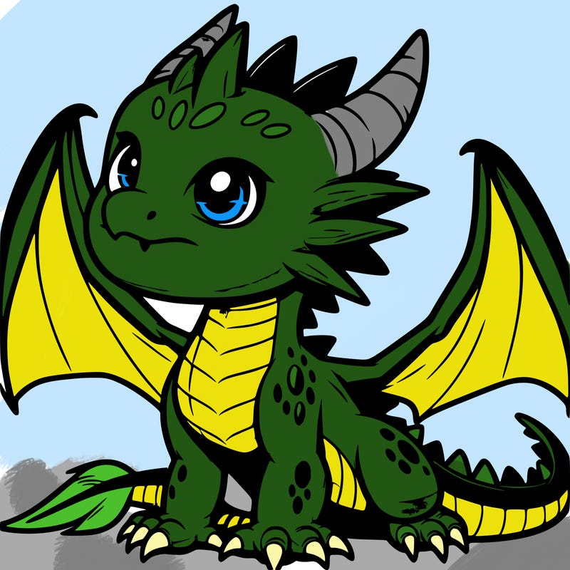 fierce baby night dragon