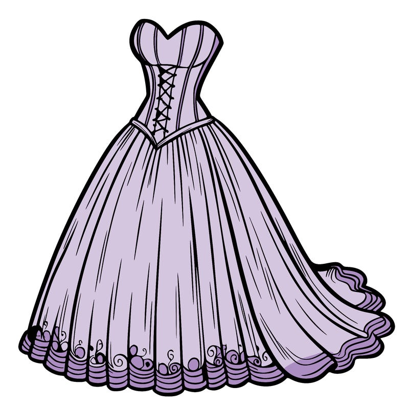 wedding dress-corset and a long and flowy skirt