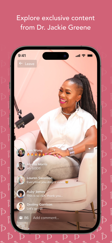 Permission - Dr. Jackie Greene - Live video stream of Dr Jackie Greene with community comments on Permission app