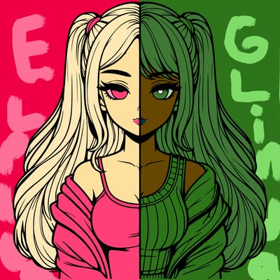 realistic girl split