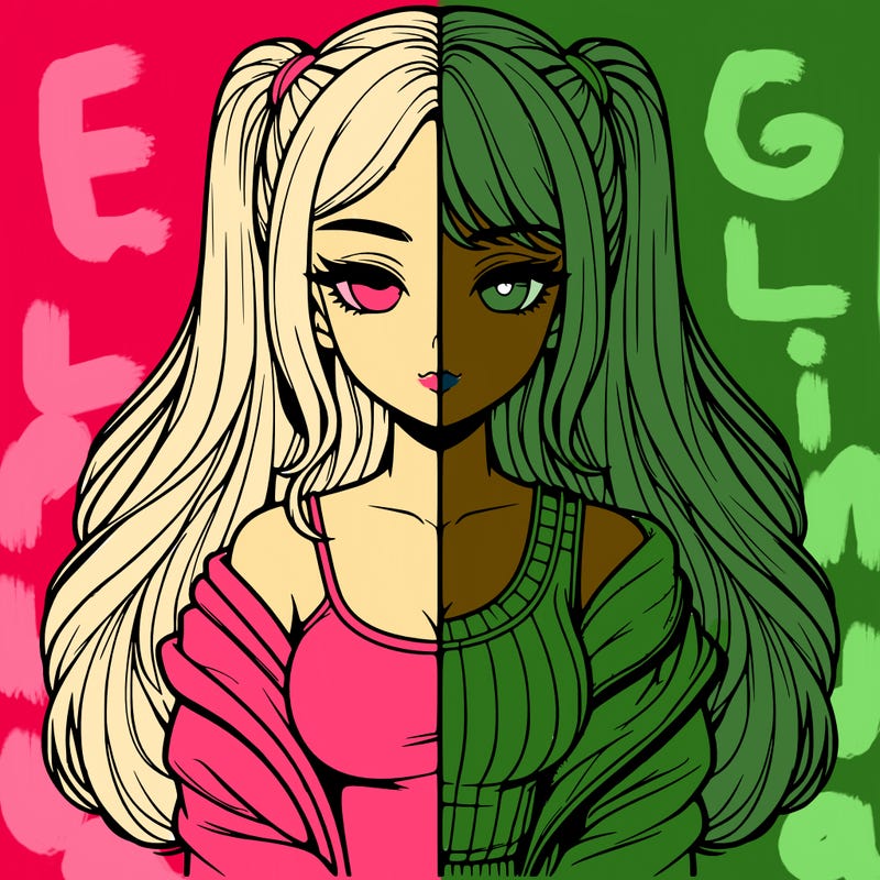 realistic girl split