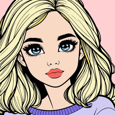 realistic girl whith cute eyes