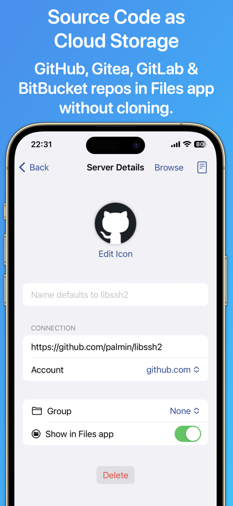 Git Storage: Source Files - Developer Tools App | MWM