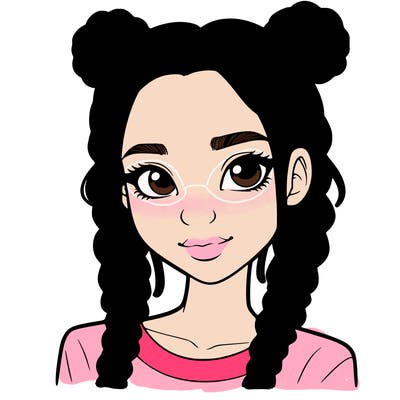 realistic girl with braids