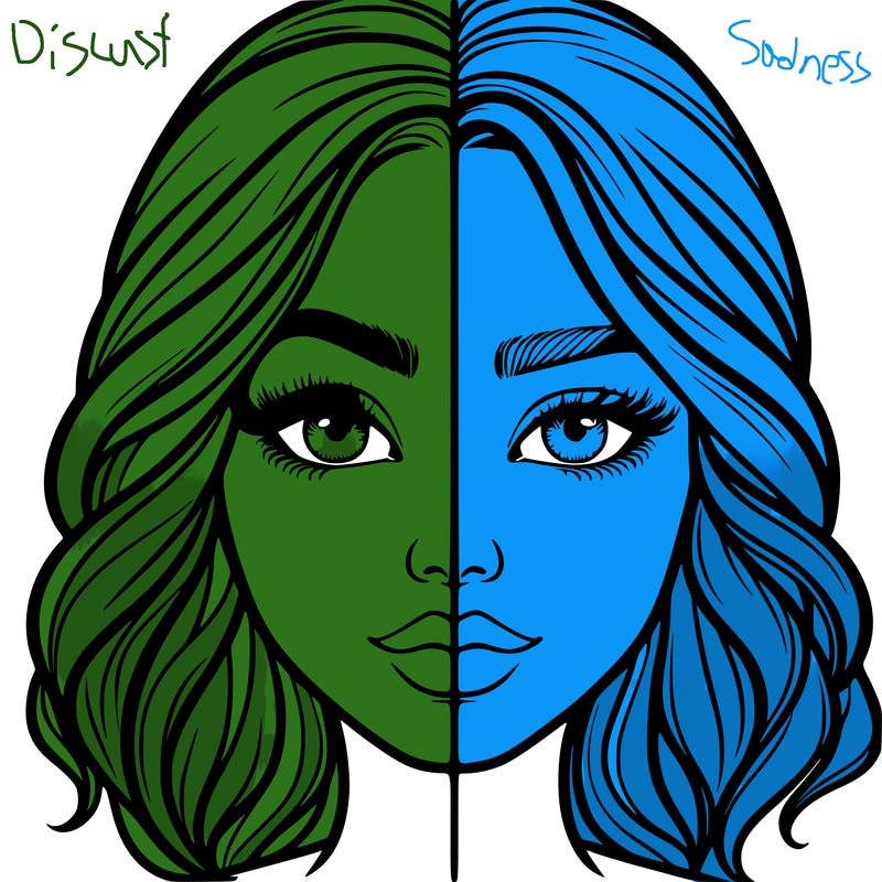 realistic girl split half