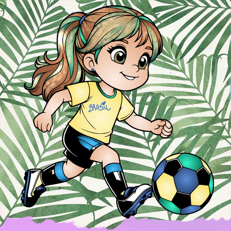 girl that plays soccer realistic