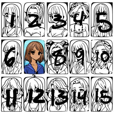 girls that look diffrent anime