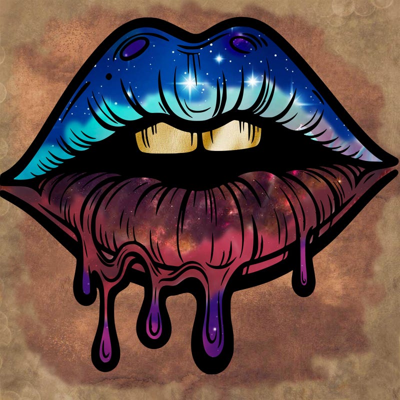 lips that look realistic and drip