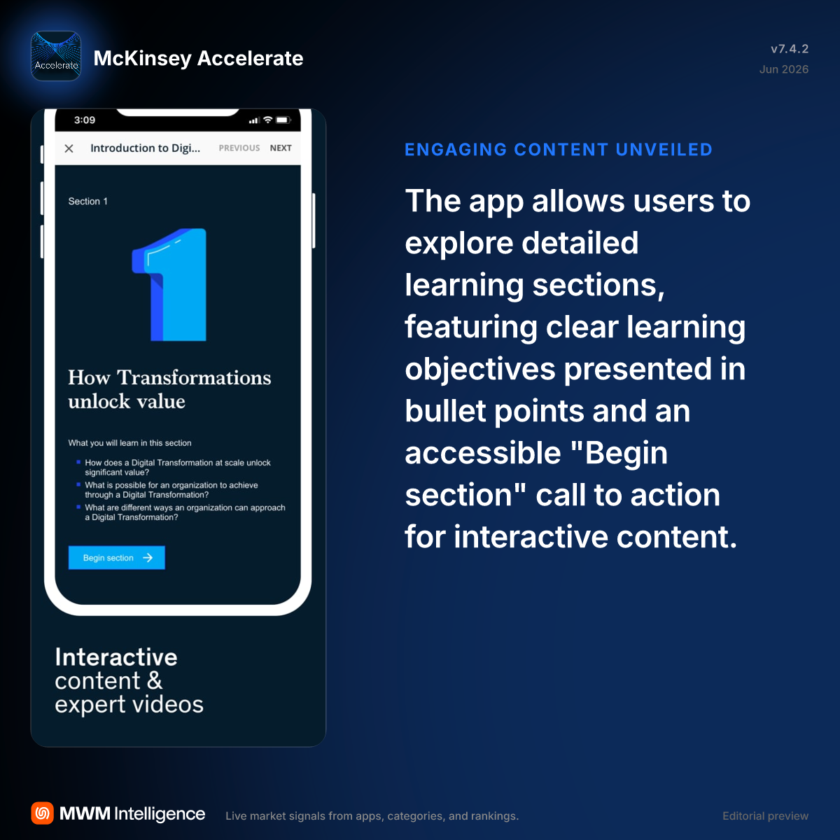 McKinsey Accelerate - Education App | MWM