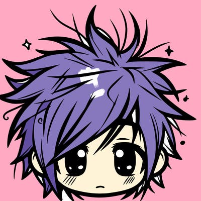 messy hair sharp eyes