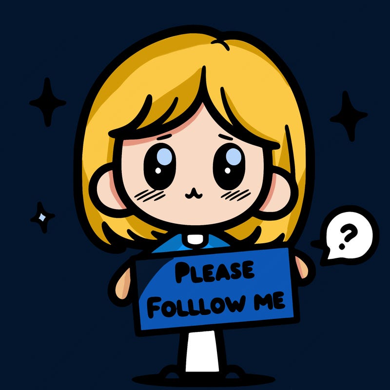 please follow me