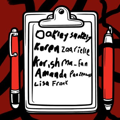 blank clip board with pen