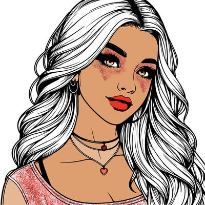 detailed realistic girl