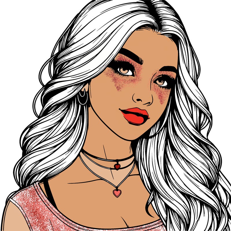 detailed realistic girl