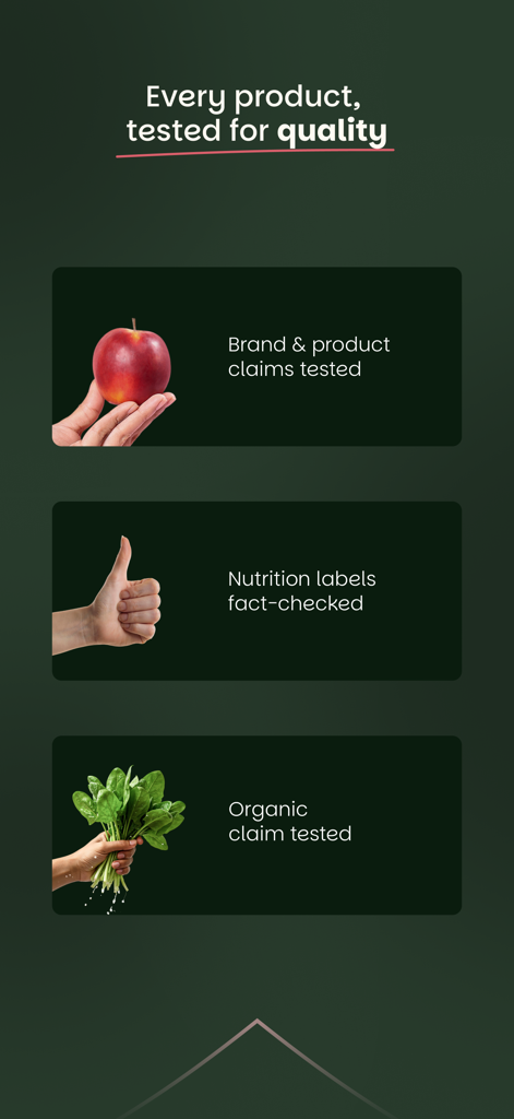 FirstClub: Quality in minutes - 식료품 및 유기농 제품의 품질 보증 테스트를 보여주는 FirstClub 앱 화면