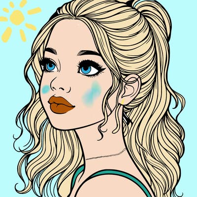 beautiful realistic girl