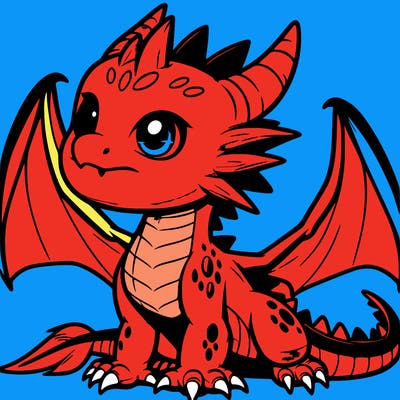 fierce baby night dragon