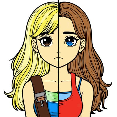 realistic girl split