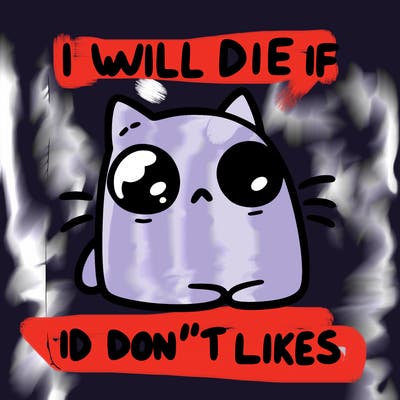 a cat that will die if we don’t get 10 likes