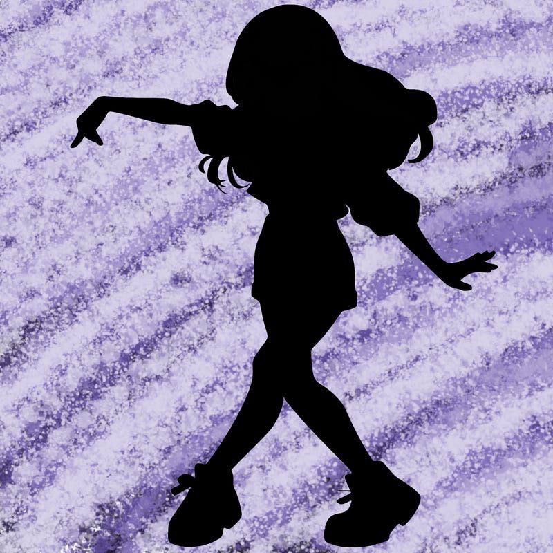 realistic girl danceing