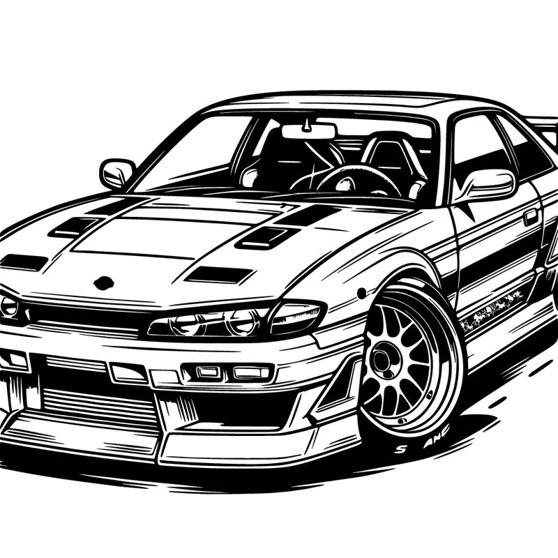 nissan silvia s14 widebody
