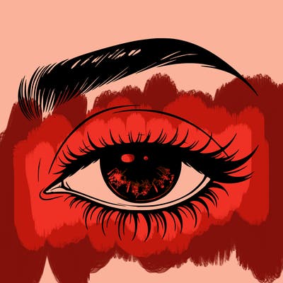 eye closed realistic