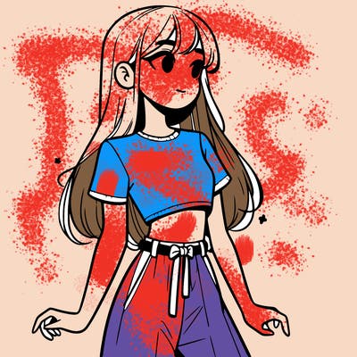 girl in a cute crop top