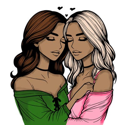 realistic girls in love