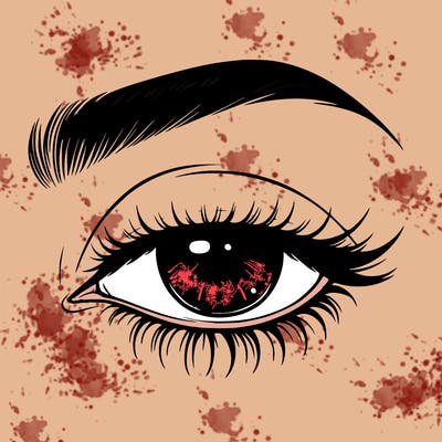 eye closed realistic