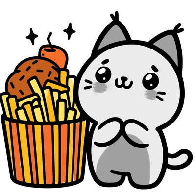 cute food cat