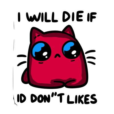 a cat that will die if we don’t get 10 likes