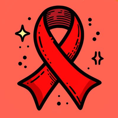 ribbon symbol of national breast cancer awareness month