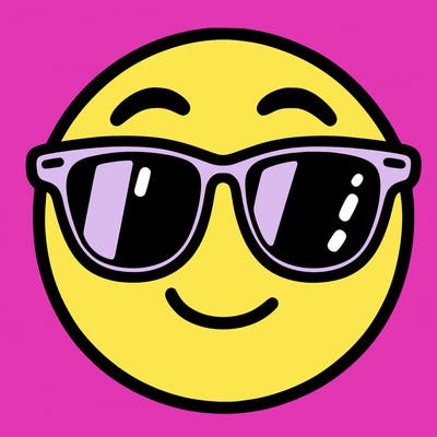 emoji with sunglasses