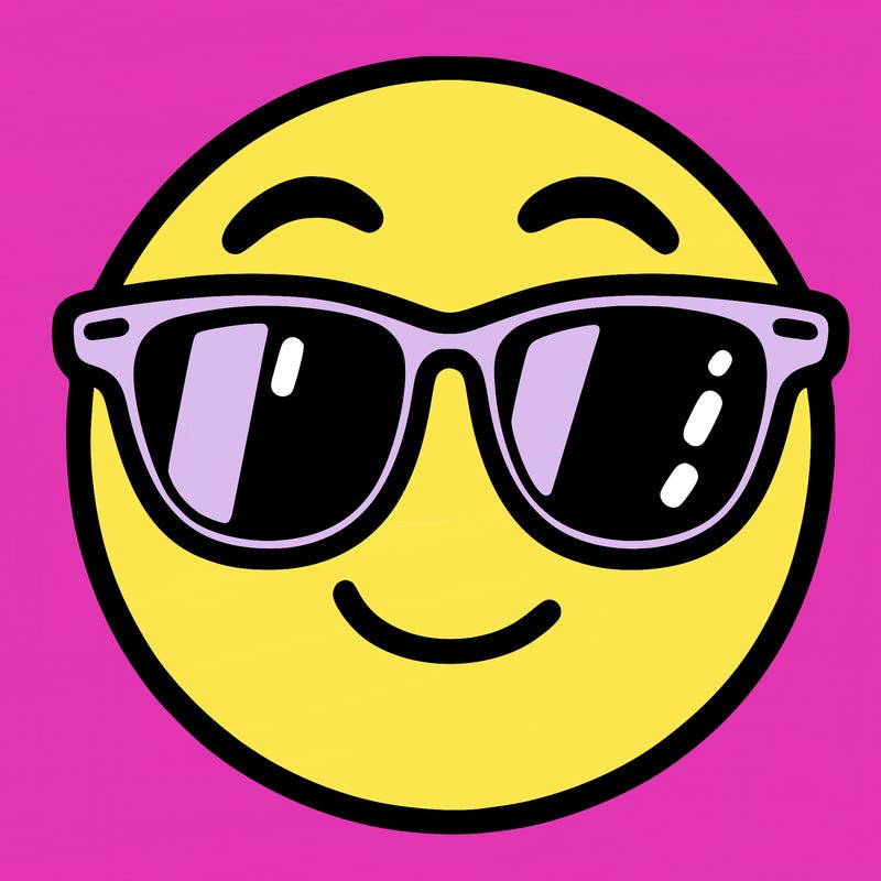 emoji with sunglasses