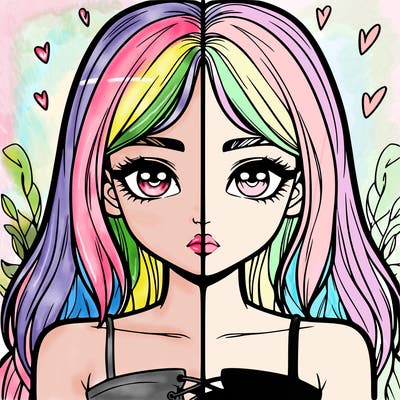 realistic girl split