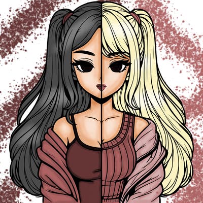 realistic girl split