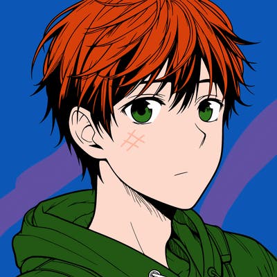 realistic anime teen boy