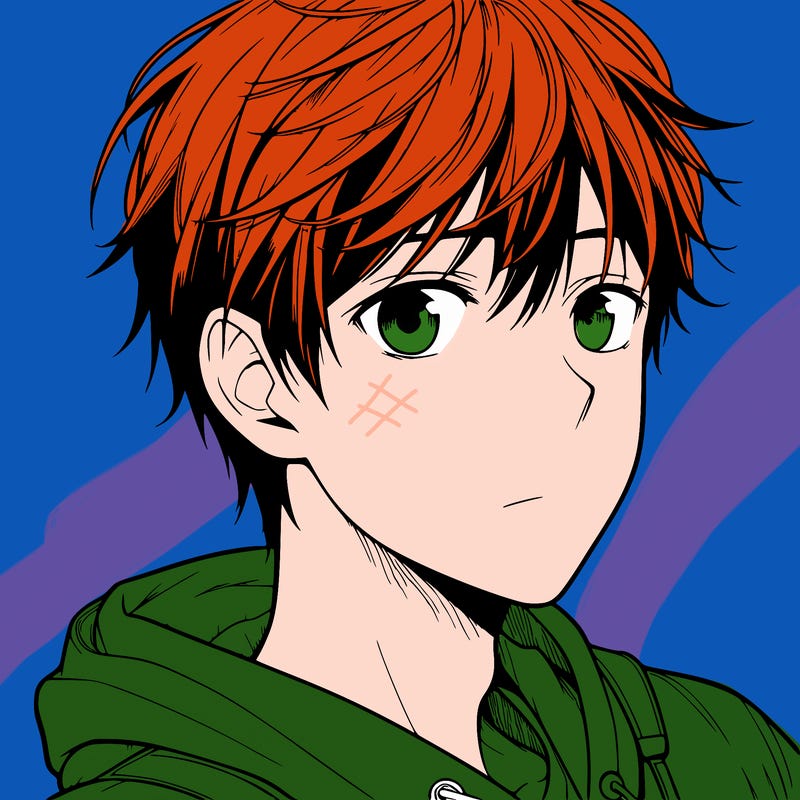 realistic anime teen boy