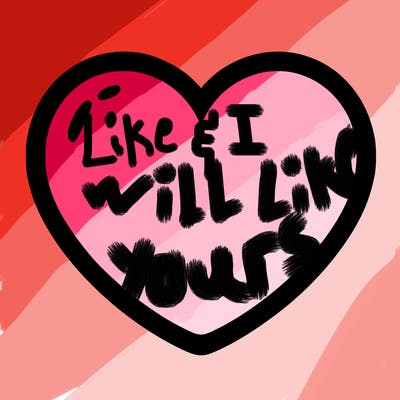 a blank heart
