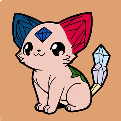 crystal kitten