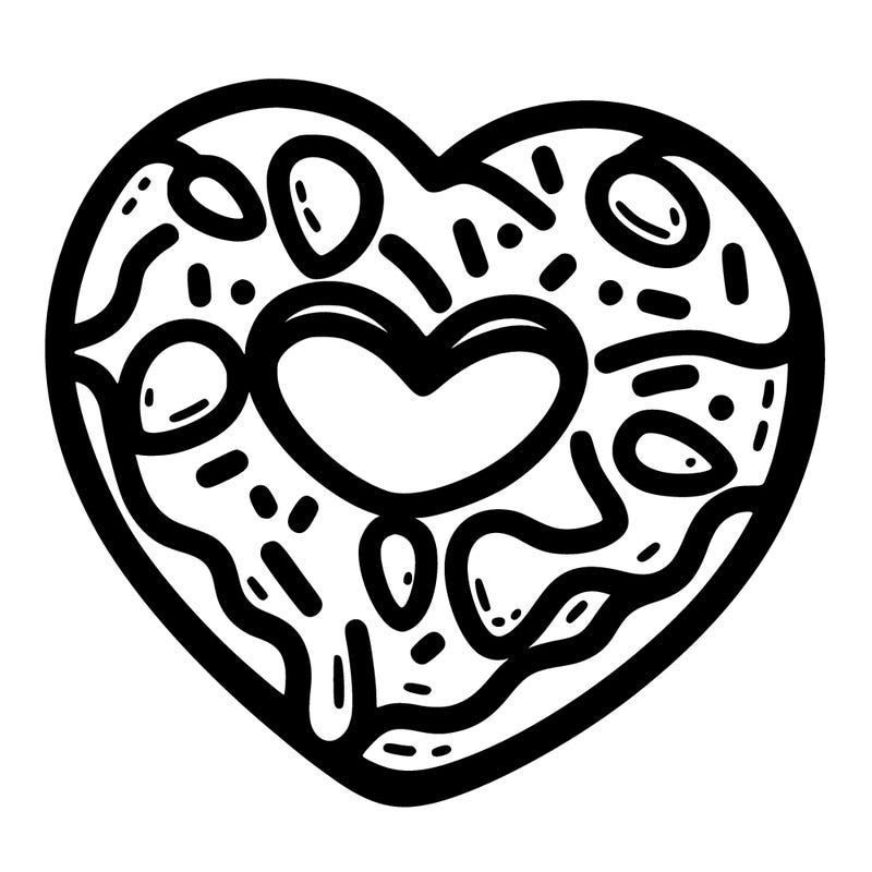 heart donut
