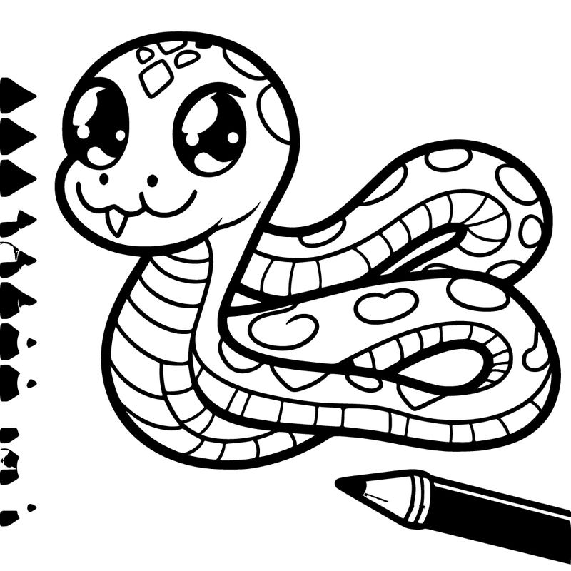 devasal bir yılan olsun piton yılanı çok havalı dursun ve anime tarzı olsun