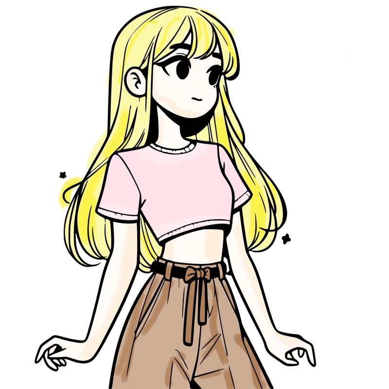 girl in a cute crop top